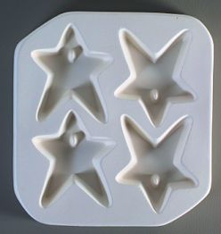 Hearts and Stars Kiln Casting Mold